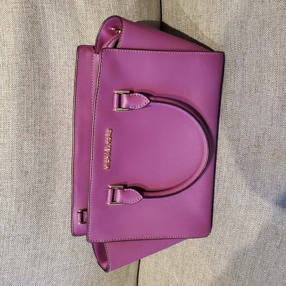 Michael Kors purple small tote.